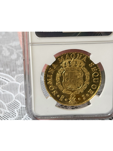 金貨やアンティークコインの販売｜ヌミスマアカデミー｜[(173)チリ「Ferdinand VI」 8エスクード金貨 1751年 NGC/PCGS  全年号世界最高鑑定 「MS66☆」！！]